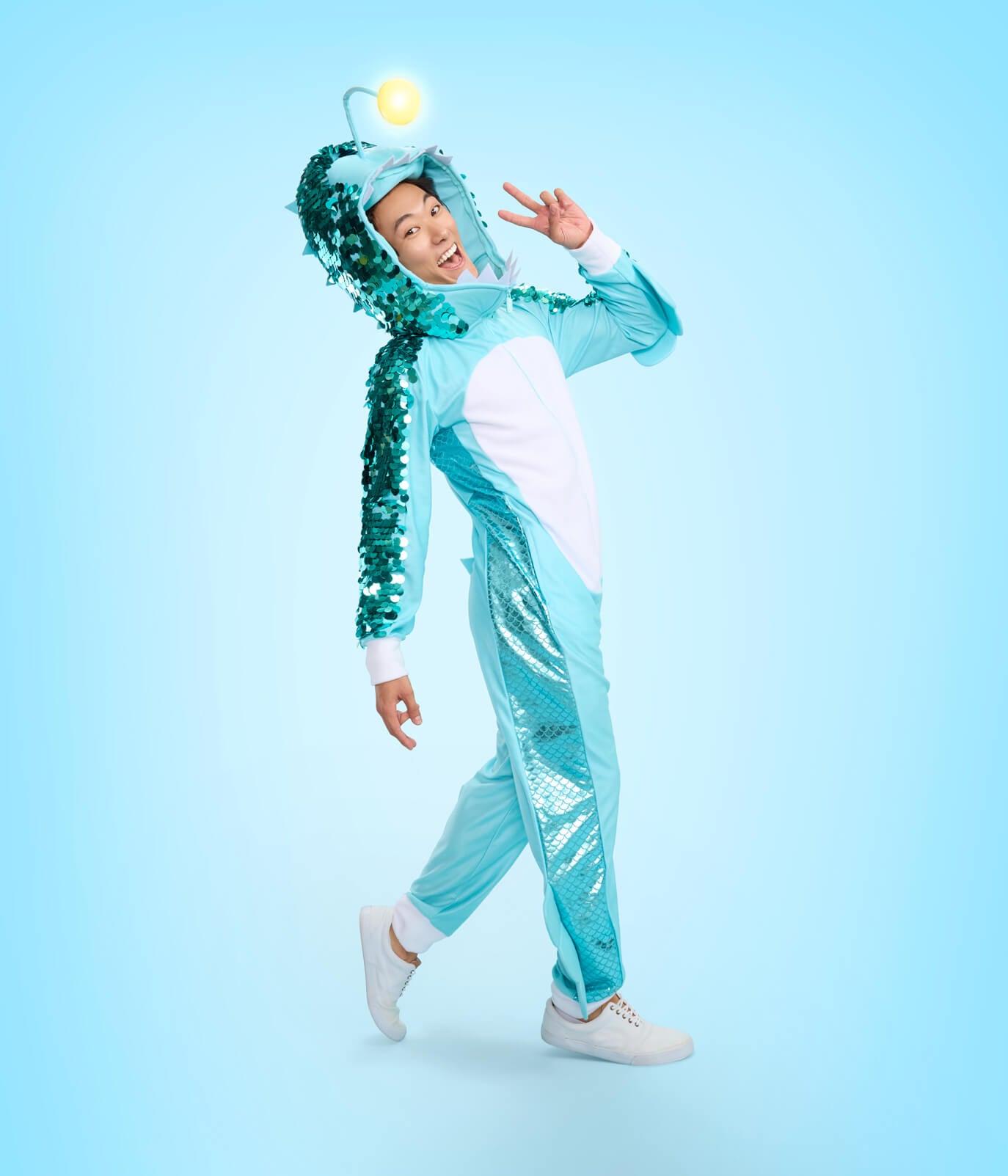 Men's Angler Fish Light Up Costume