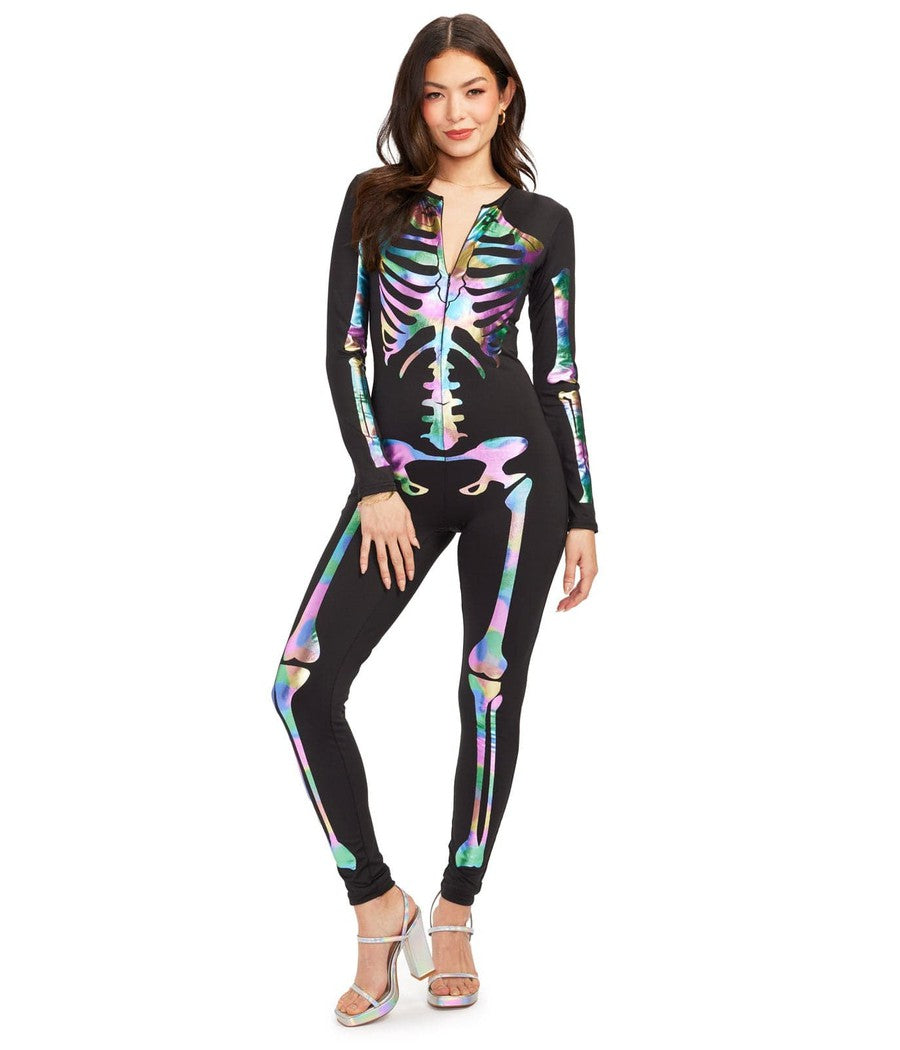 Iridescent Skeleton Bodysuit Costume