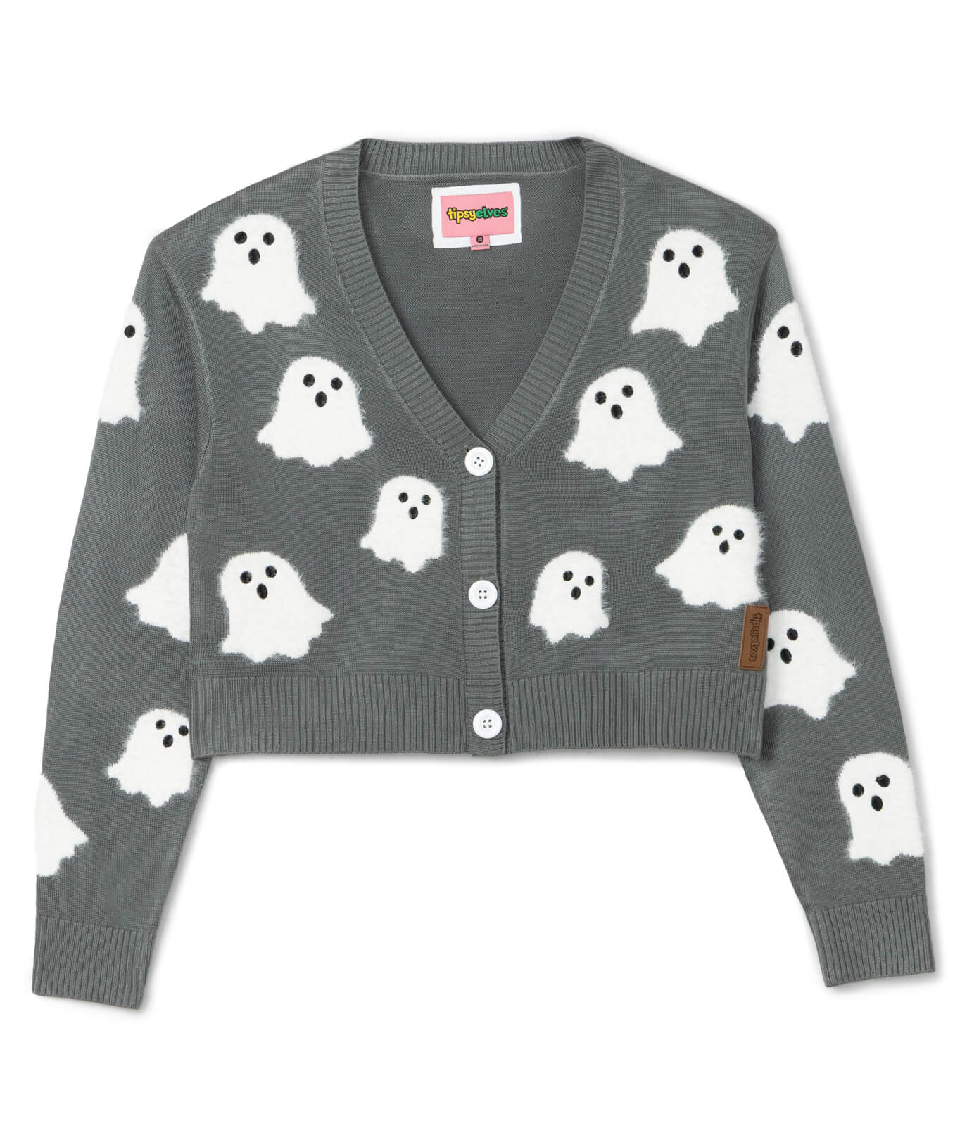 Women's Ghostly Glam Halloween Cardigan Sweater