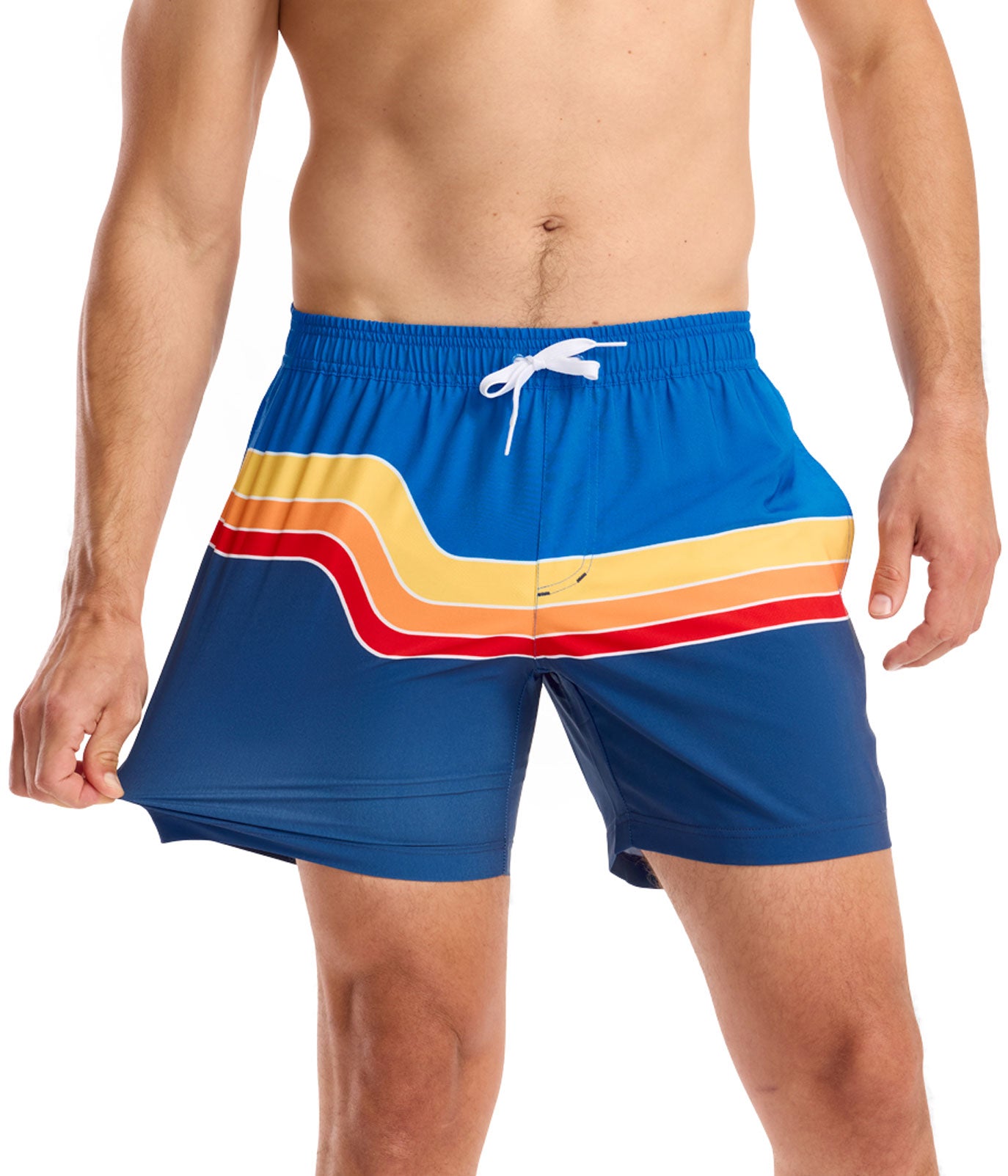Retro Rider Stretch Swim Trunks - 6" Inseam Image 2