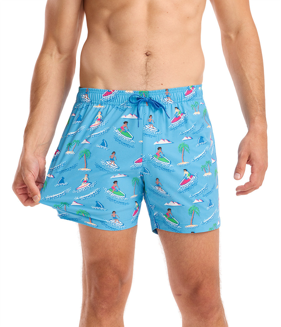 Aquaholic Stretch Swim Trunks - 6" Inseam Image 2