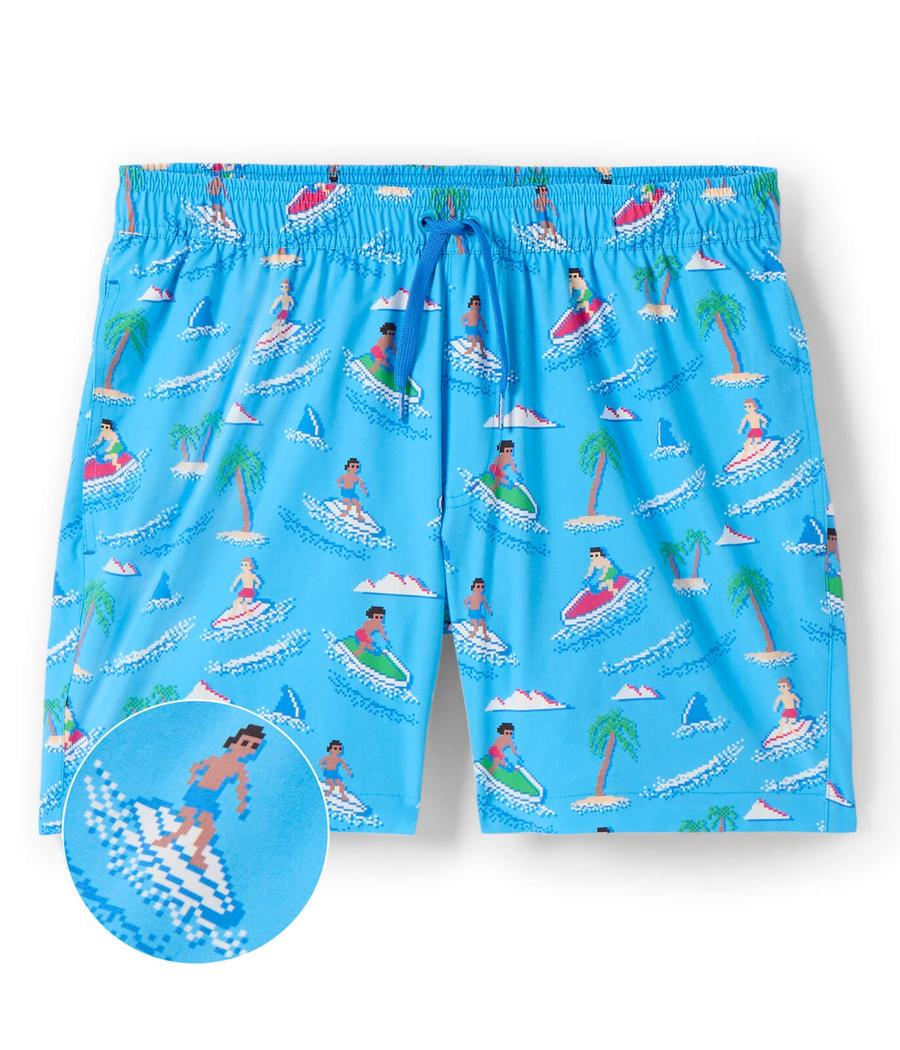 Aquaholic Stretch Swim Trunks - 6" Inseam