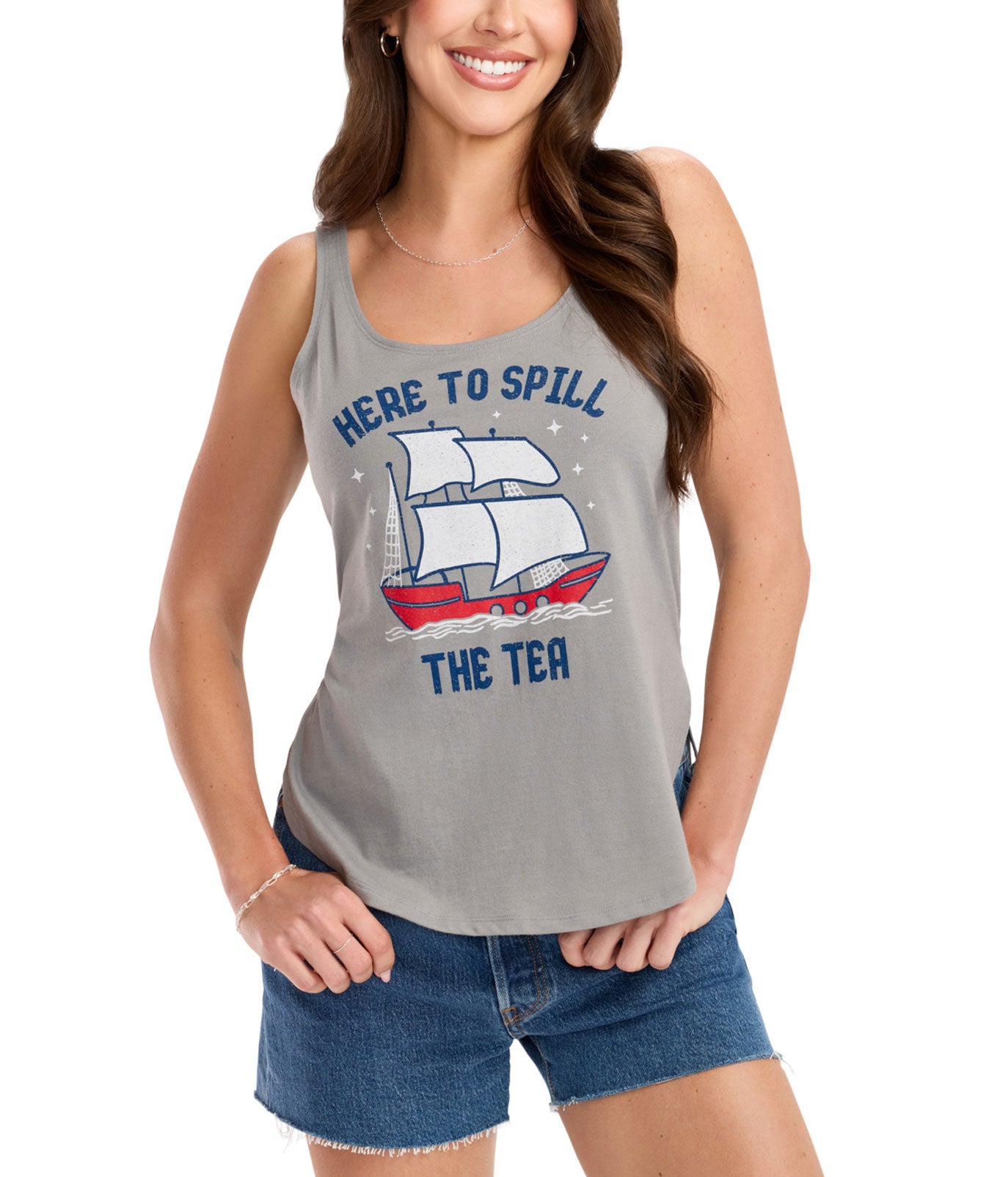 Women's Spill the Tea Tank Top