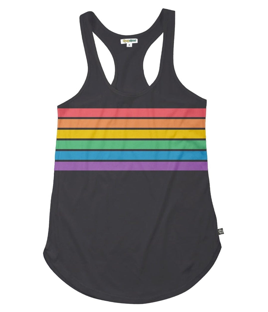 Charcoal Rainbow All the Way Racerback Tank Top