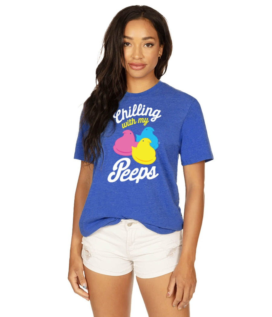 Women's PEEPS® Chilling with my Peeps Oversized Boyfriend Tee Image 2