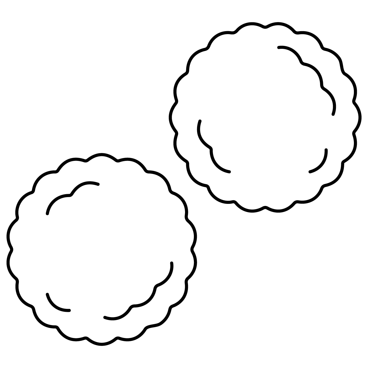 attached <p> pom pom </p><p> balls</p>